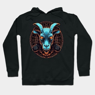 heavy metal goat Hoodie